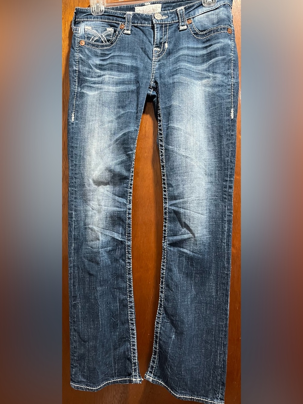 Women Big Star Classic Faded Boot Blue Jeans